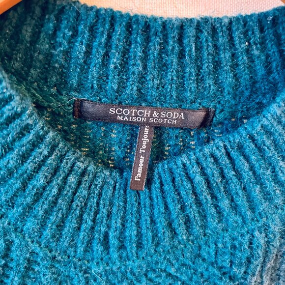 Scotch & Soda Cable Stitch Fuzzy Knit Sweater - Picture 3 of 6